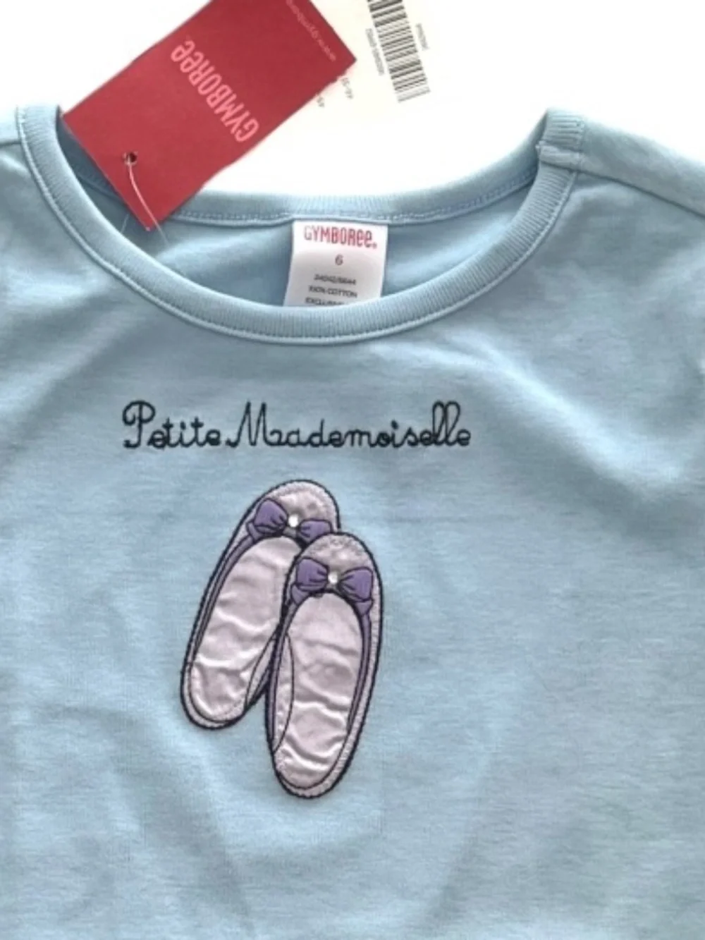 NWT Gymboree Paris Purple shoes Short Sleeve Tee Girls 6